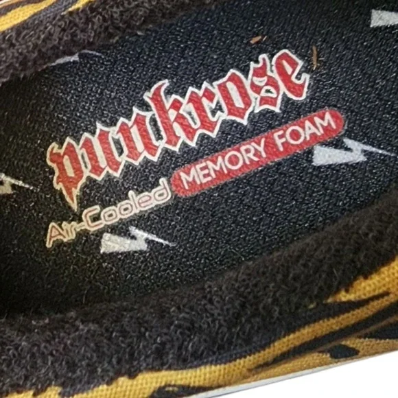 Punkrose Canvas Sneakers Leopard Zebra Print Slip On Shoes Comfort Size 6 - Picture 7 of 11